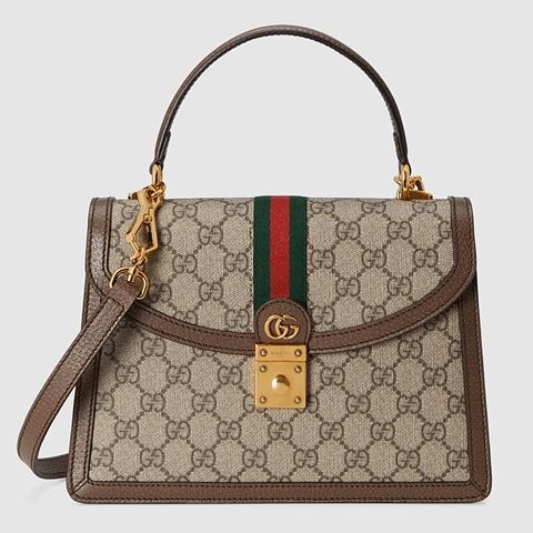 [Premium] GUCCI 구찌 [오피디아] 스몰 핸드백 브라운 ‎735132 FABLE 9442