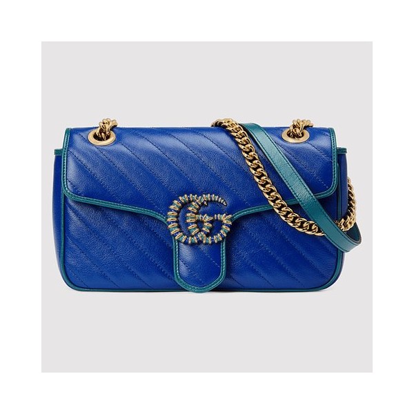 Premium] GUCCI 구찌 [GG 마몽] 스몰 숄더백 blue 443497 1X5EG 8382-레플리카 사이트 쇼핑몰 RSMALL