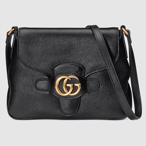 GUCCI 구찌 더블 G 디테일의 스몰 메신저백 black 648934 1U10T 1000