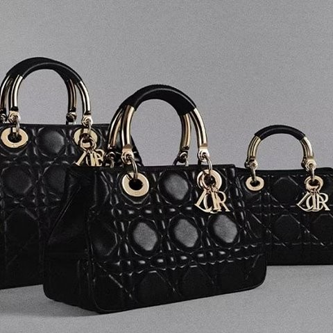 [Premium] DIOR 디올 LADY 95.22 백 black