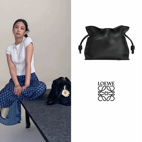 [Premium] LOEWE 로에베 플라멩코 클러치백 black A411FC2X05 블랙핑크 제니