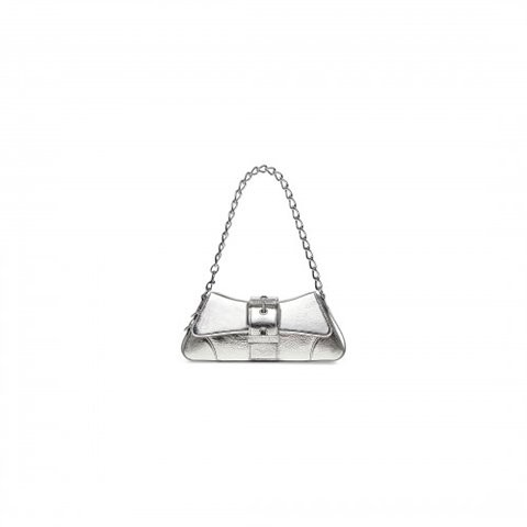 [Premium] BALENCIAGA 발렌시아가 스트랩 LINDSAY 스몰 숄더백 실버 701141210C78110