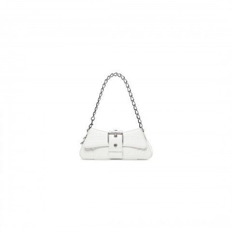 [Premium] BALENCIAGA 발렌시아가 스트랩 LINDSAY 스몰 숄더백 화이트 701141210C99001
