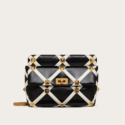 [Premium] VALENTINO 발렌티노 그리드 나파 가죽 ROMAN STUD THE SHOULDER BAG 체인 백 WW0B0I60ZDF790
