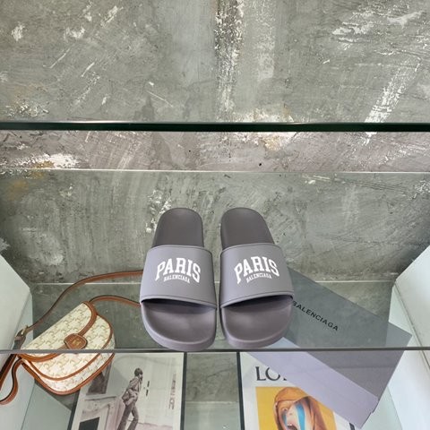 [225~285]발렌시아가 시티즈 파리 슬라이드 샌들 그레이