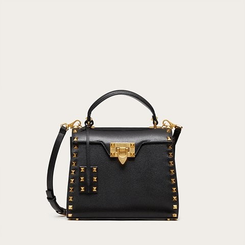 [Premium] VALENTINO 발렌티노 스탐파 알체 송아지 가죽 락스터드 ALCOVE 탑 핸들 백 4color XW2B0J71WAX0NO