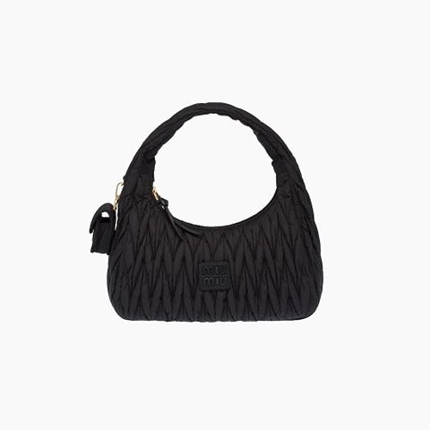 [Premium] MIU MIU 미우미우 완더 마테라쎄 나일론 호보 백 3color 5BC108_2F5A_F0002_V_OOO