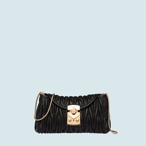 [Premium] MIUMIU 미우미우 마테라쎄 나파 가죽 숄더백 black 5BH196_N88_F0002_V_OOO