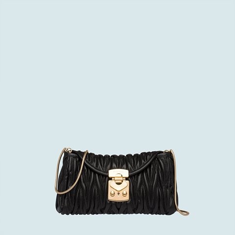 [Premium] MIUMIU 미우미우 마테라쎄 나파 가죽 숄더백 black 5BH196_N88_F0002_V_OOO