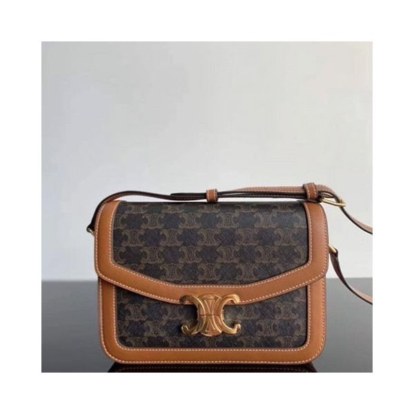 셀린 TEEN TRIOMPHE BAG IN TRIOMPHE CANVAS AND CALFSKIN 188882BZ4.04LU-레플리카 사이트 쇼핑몰 RSMALL