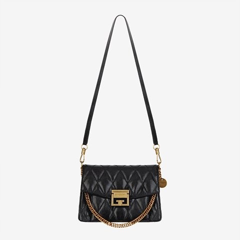 [Premium] GIVENCHY 지방시 다이아몬드 퀄팅 가죽 스몰 GV3 백 BB501CB08Z-001