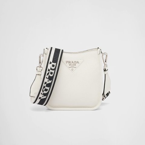 [Premium] PRADA 프라다 가죽 미니 숄더백 화이트 1BH191_2DKV_F0009_V_3OO