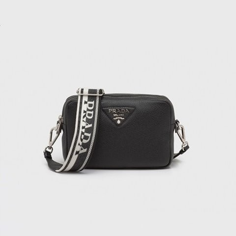 [Premium] PRADA 프라다 더블 지퍼 숄더백 블랙 1BH082_2DKV_F0002_V_3OM