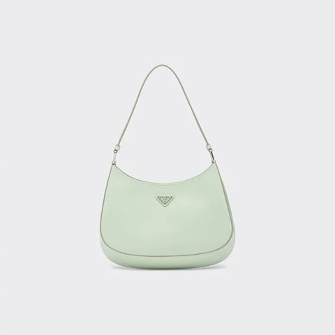 [Premium] PRADA 프라다 클레오 브러시드 가죽 숄더백 아쿠아 1BC499_ZO6_F0934_V_OOO