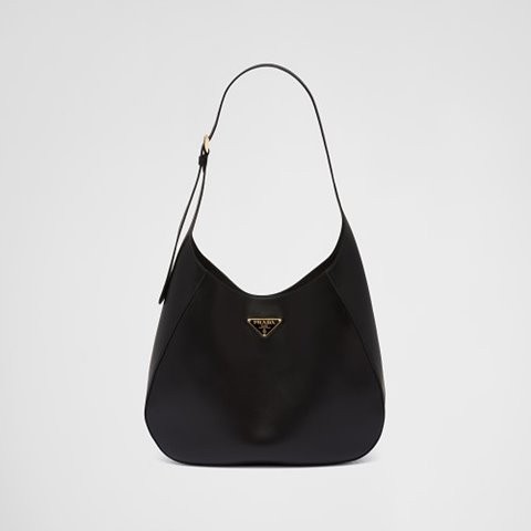 [Premium] PRADA 프라다 탑스티치 장식 라지 가죽 숄더백 블랙 1BC181_2AIX_F0002_V_OOO