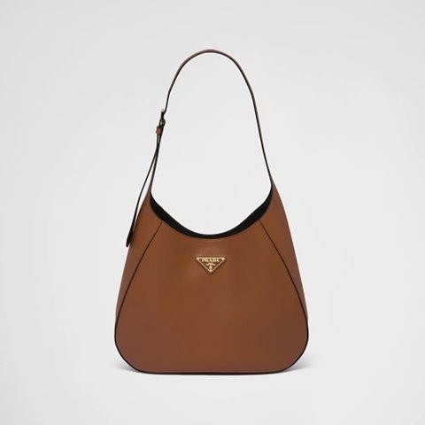 [Premium] PRADA 프라다 탑스티치 장식 라지 가죽 숄더백 코냑 1BC181_2AIX_F0XKV_V_OOO