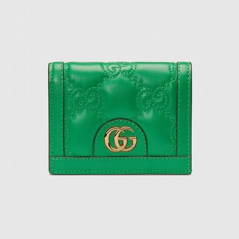 [Premium] GUCCI 구찌 GG 마틀라세 카드 케이스 지갑 그린 ‎723786 UM8IG 3219