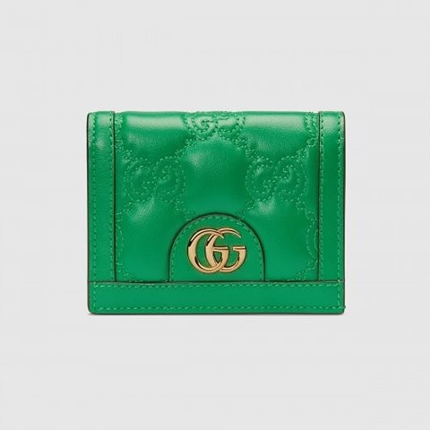 [Premium] GUCCI 구찌 GG 마틀라세 카드 케이스 지갑 그린 ‎723786 UM8IG 3219
