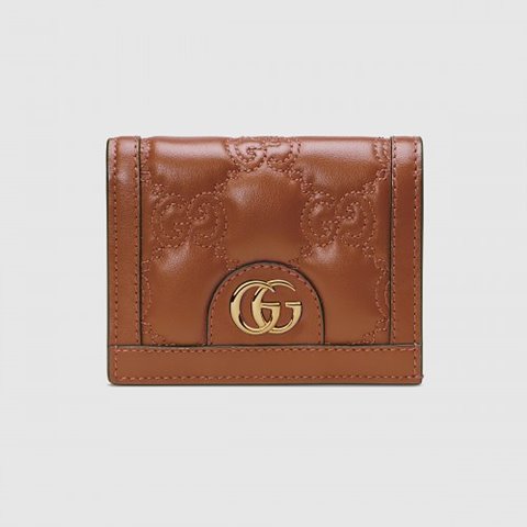 [Premium] GUCCI 구찌 GG 마틀라세 카드 케이스 지갑 브라운 723786 UM8IG 2546