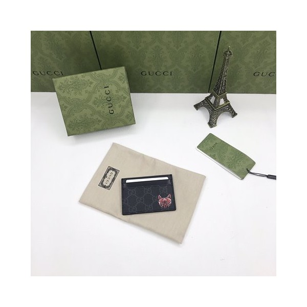 구찌 GG 울프 프린트 카드지갑-레플리카 사이트 쇼핑몰 RSMALL