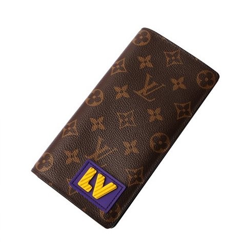 루이비통 LV 러버 패치 모노그램 브라짜 월릿 M80523