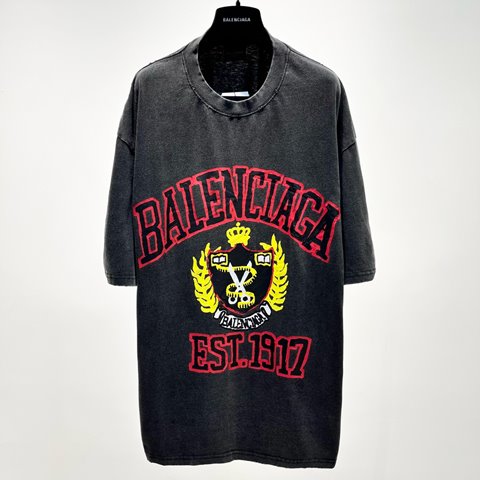 발렌시아가 EST1917 반팔티 S-XL