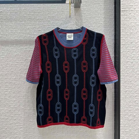 에르메스 여성 니트반팔 2color S-L