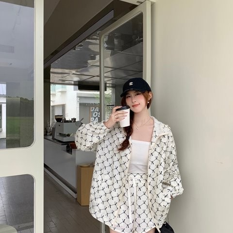 발렌티노 여성 바람막이 숏팬츠 SET
