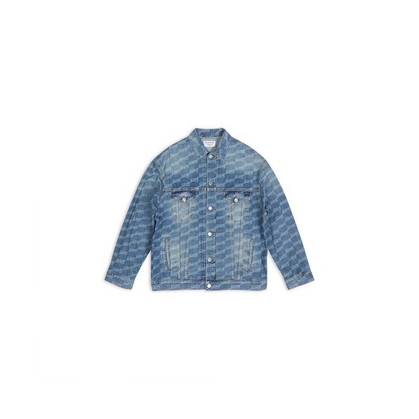 발렌시아가 블루 링 데님 BB Monogram 재킷-레플리카 사이트 쇼핑몰 RSMALL