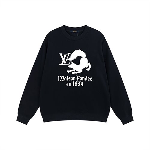루이비통 로고 폭스 프린트 크루넥 맨투맨 (2color)
