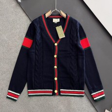 구찌 레드 앤 그린 웨빙 최고급 니트 가디건 S-XXL