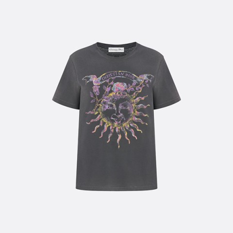 디올 스톤워싱 코튼 린넨 져지 반팔티 S-XL 2color