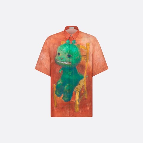 디올 오타니 레드 앤 그린 몬스터 반팔 셔츠 S-XL