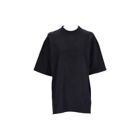 발렌시아가 백 로고 오버사이즈 반팔티 XS-L