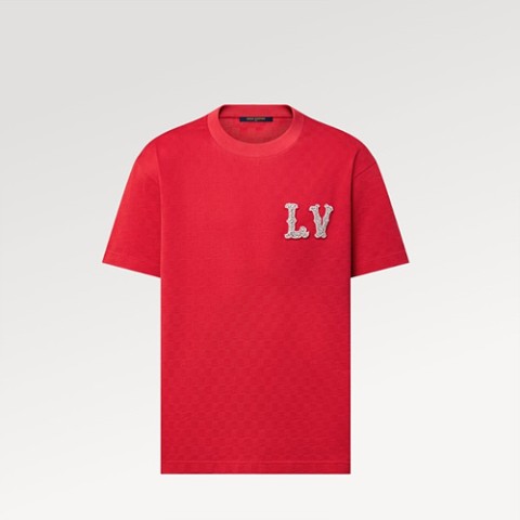 루이비통 자수 LV 패치 코튼 피케 반팔티 XS-L