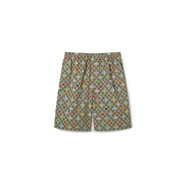 구찌  프린트 코튼 포플린 반바지 S-XL-레플리카 사이트 쇼핑몰 RSMALL
