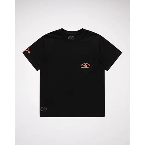 크롬하츠 오렌지 쓰리 크로스 슬로건 반팔티 S-XL 2color