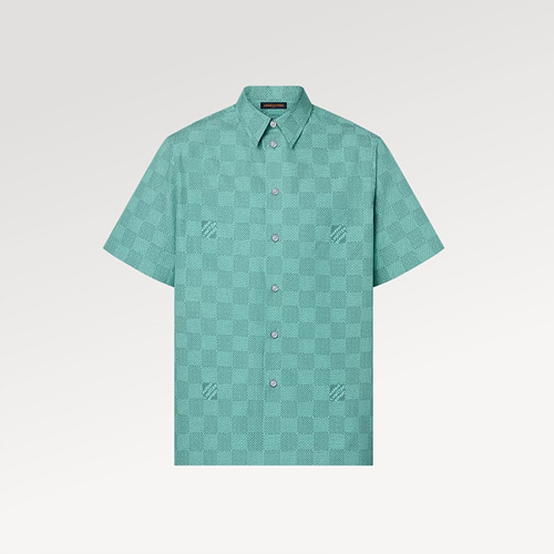 루이비통 프린트 슬리브드 코튼 반팔셔츠 S-XL