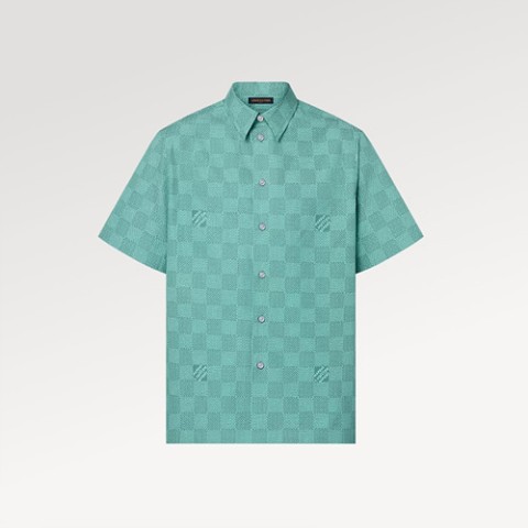 루이비통 프린트 슬리브드 코튼 반팔셔츠 S-XL