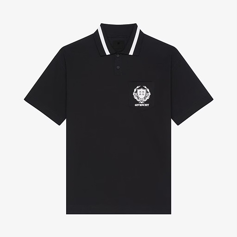 지방시 오버핏 체스트 브랜딩 폴로 반팔티 S-L