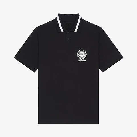 지방시 오버핏 체스트 브랜딩 폴로 반팔티 S-L