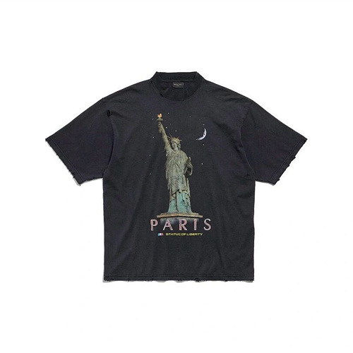 발렌시아가 파리 리버티 미디엄 핏 반팔티 S-XL