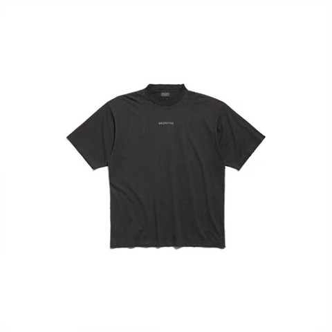 발렌시아가 미디엄 핏 백로고 반팔티 S-XL